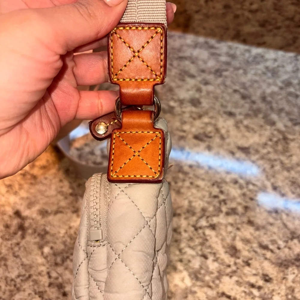 MZ Wallace Beige Quilted Crossbody Bag - Picture 5 of 8